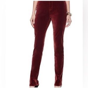 DG2 Diane Gilman velvet comfort waist velvet jeggings - NWT/XS